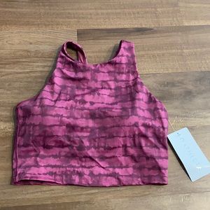 Athleta D-DD conscious crop printed bikini top